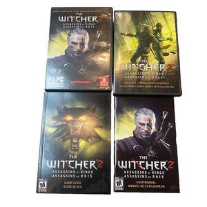 THE WITCHER 2: ASSASSINS OF KINGS WINDOWS PC Video Game w Guide DVD Video Set